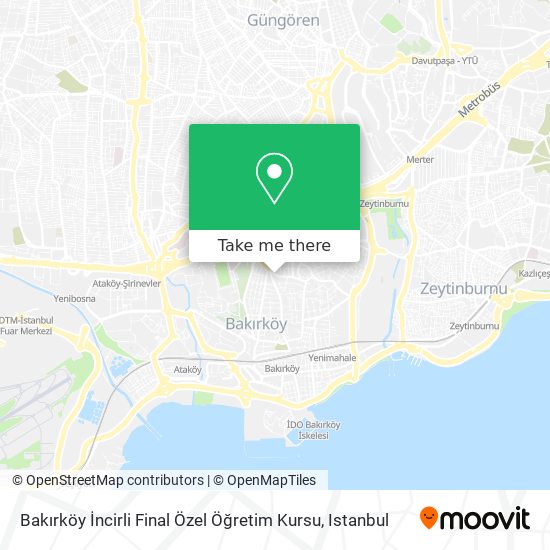 Bakırköy İncirli Final Özel Öğretim Kursu map