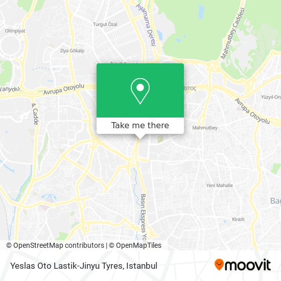 Yeslas Oto Lastik-Jinyu Tyres map