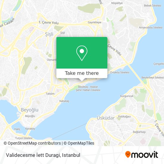 Validecesme İett Duragi map