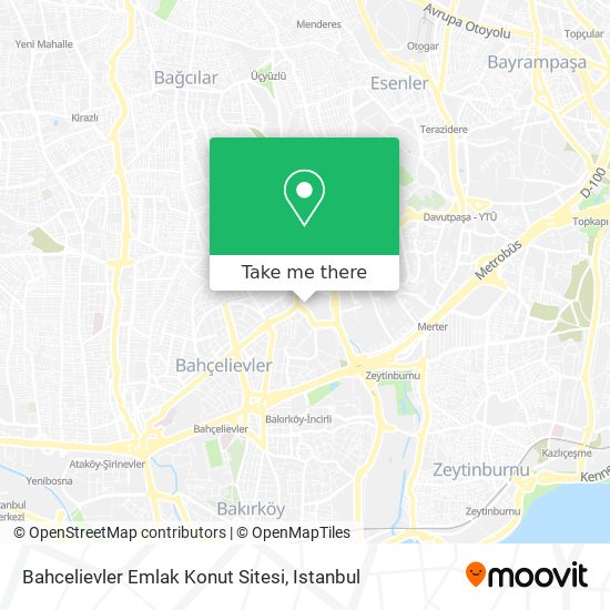 Bahcelievler Emlak Konut Sitesi map