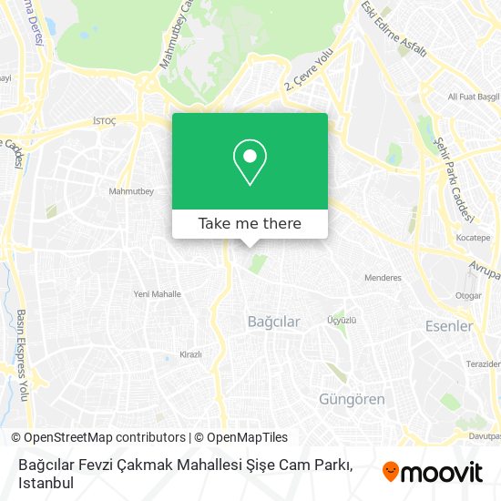 Bağcılar Fevzi Çakmak Mahallesi Şişe Cam Parkı map