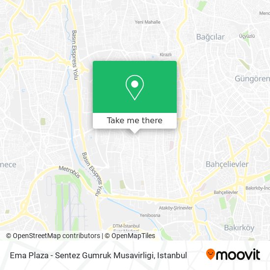 Ema Plaza - Sentez Gumruk Musavirligi map