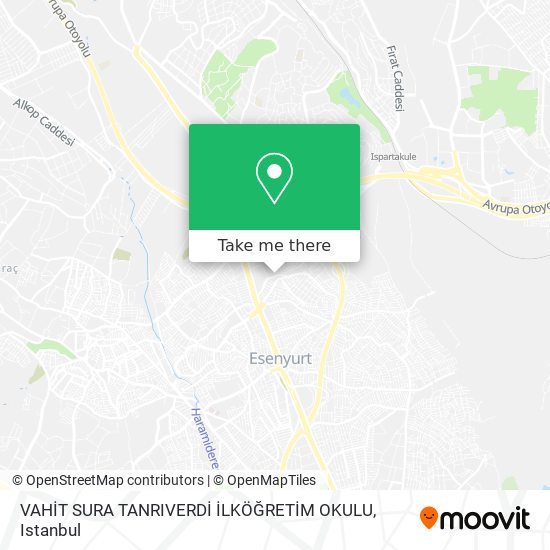 VAHİT SURA TANRIVERDİ İLKÖĞRETİM OKULU map