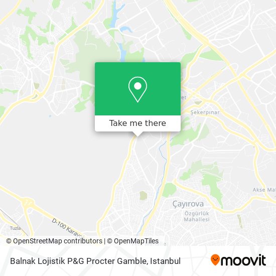 Balnak Lojistik P&G Procter Gamble map