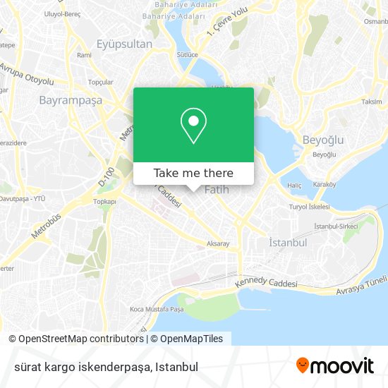 sürat kargo iskenderpaşa map