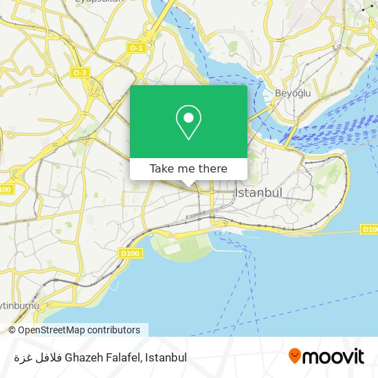 فلافل غزة Ghazeh Falafel map