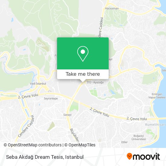 Seba Akdağ Dream Tesis map