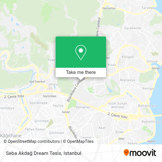 Seba Akdağ Dream Tesis map