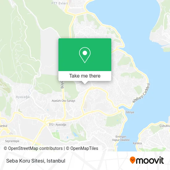 Seba Koru Sitesi map