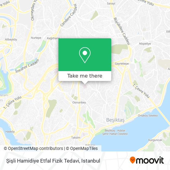 Şişli Hamidiye Etfal Fizik Tedavi map