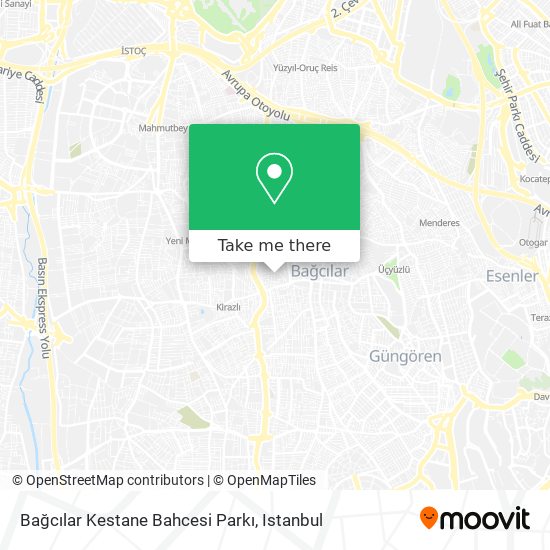 Bağcılar Kestane Bahcesi Parkı map