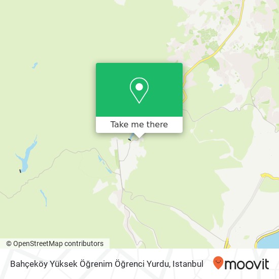Bahçeköy Yüksek Öğrenim Öğrenci Yurdu map