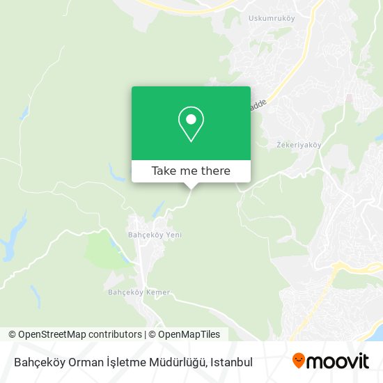 Bahçeköy Orman İşletme Müdürlüğü map