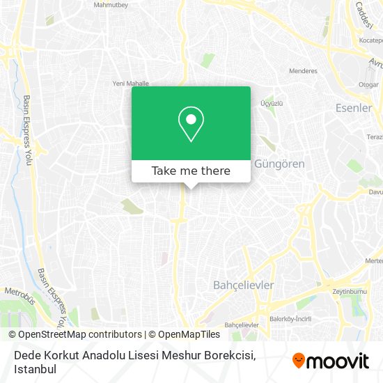Dede Korkut Anadolu Lisesi Meshur Borekcisi map