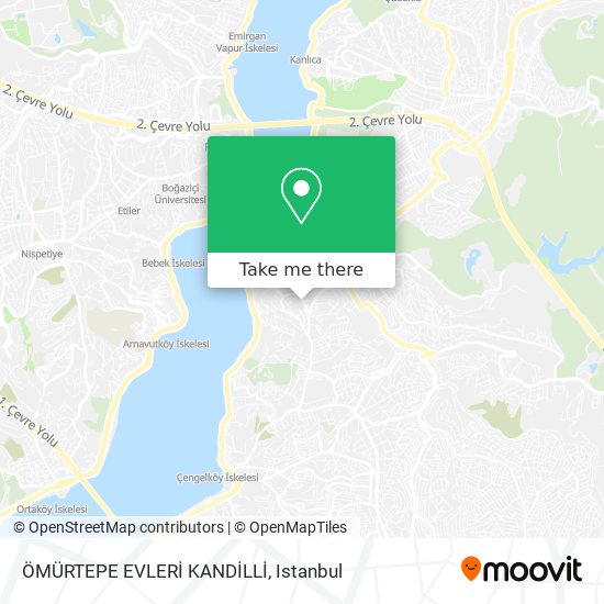 ÖMÜRTEPE EVLERİ KANDİLLİ map