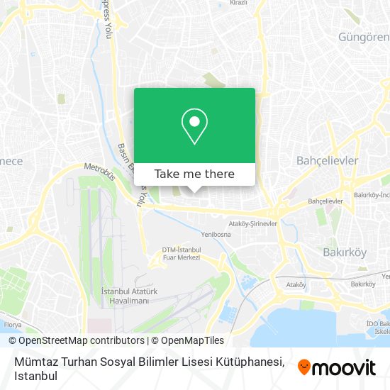 Mümtaz Turhan Sosyal Bilimler Lisesi Kütüphanesi map