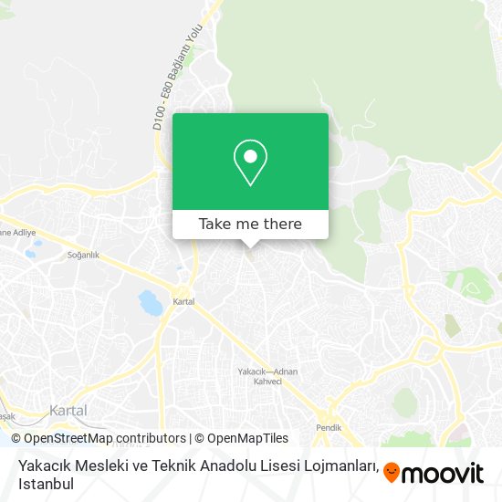 Yakacık Mesleki ve Teknik Anadolu Lisesi Lojmanları map