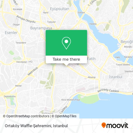 Ortaköy Waffle-Şehremini map