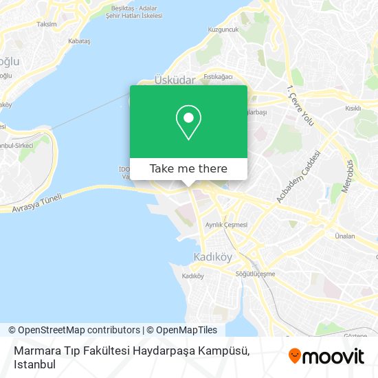 Marmara Tıp Fakültesi Haydarpaşa Kampüsü map