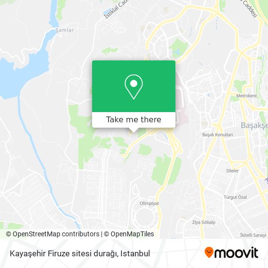 Kayaşehir Firuze sitesi durağı map