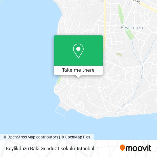 Beylikdüzü Baki Gündüz İlkokulu map