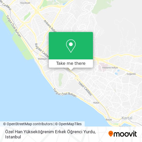 Özel Han Yükseköğrenim Erkek Öğrenci Yurdu map