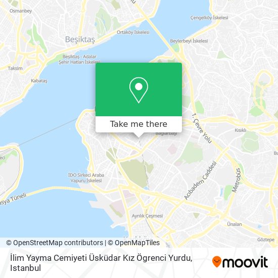 İlim Yayma Cemiyeti Üsküdar Kız Ögrenci Yurdu map