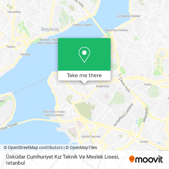 Üsküdar Cumhuriyet Kız Teknik Ve Meslek Lisesi map