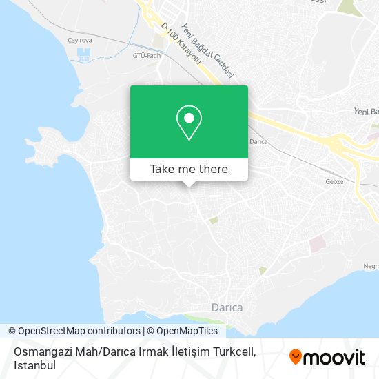 Osmangazi Mah / Darıca Irmak İletişim Turkcell map