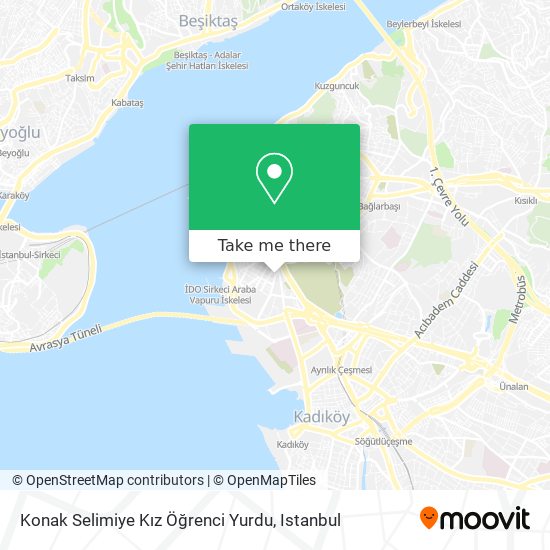 Konak Selimiye Kız Öğrenci Yurdu map