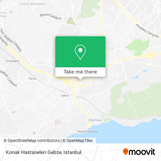 Konak Hastaneleri Gebze map