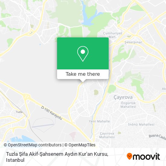 Tuzla Şifa Akif-Şahsenem Aydın Kur'an Kursu map