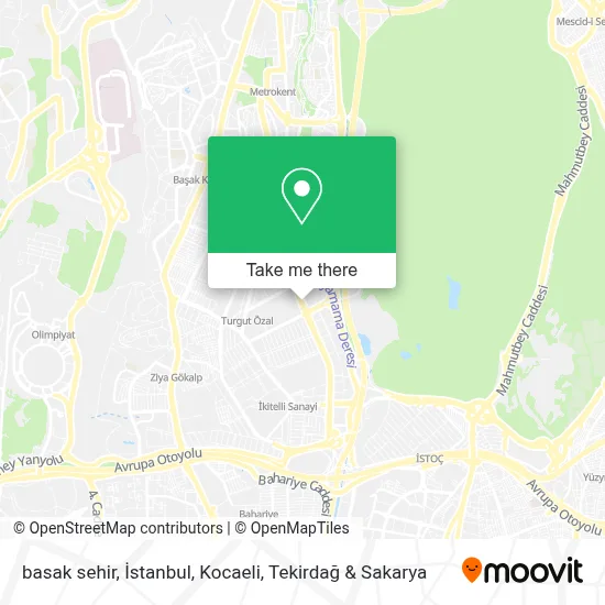 basak sehir map