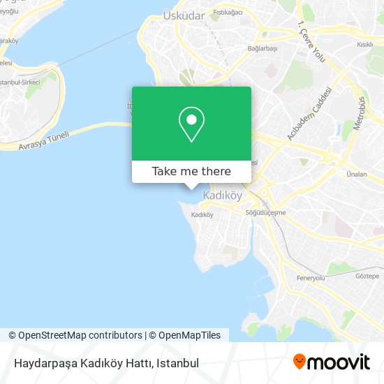 Haydarpaşa Kadıköy Hattı map
