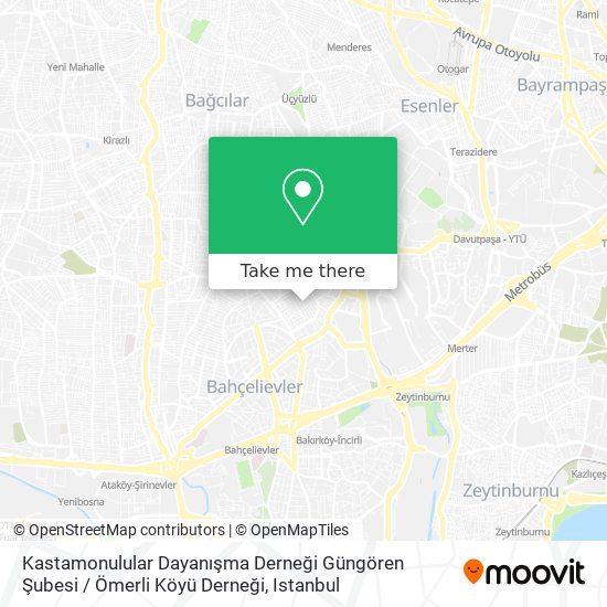 Kastamonulular Dayanışma Derneği Güngören Şubesi / Ömerli Köyü Derneği map