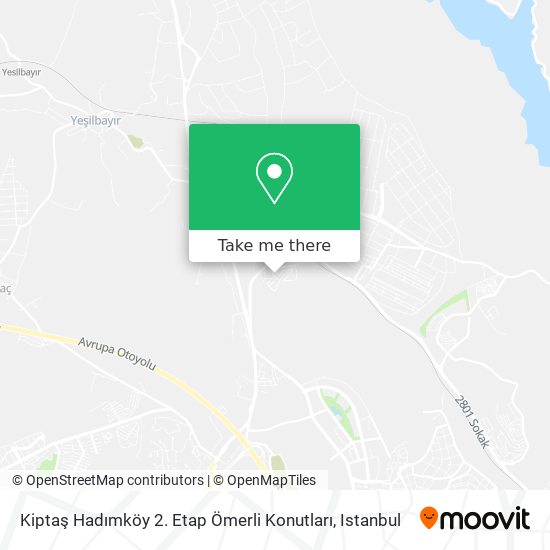 Kiptaş Hadımköy 2. Etap Ömerli Konutları map
