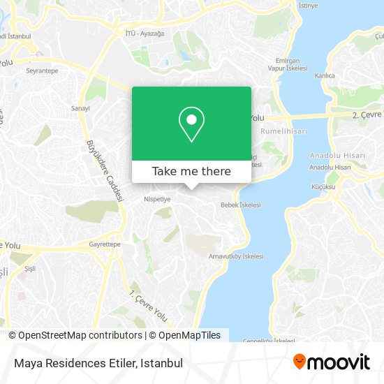 Maya Residences Etiler map