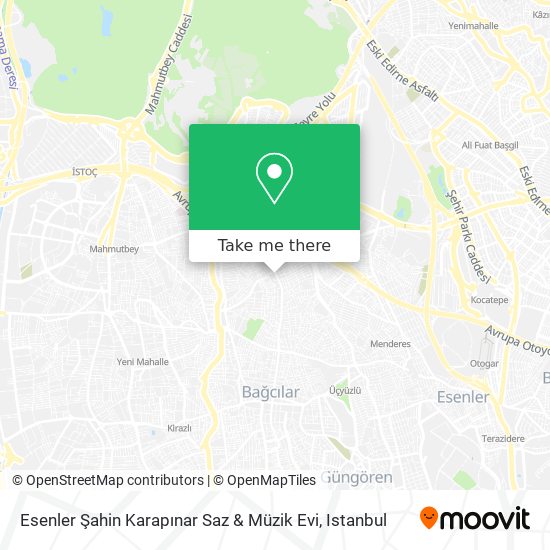 Esenler Şahin Karapınar Saz & Müzik Evi map