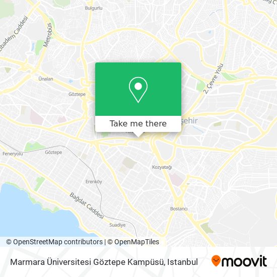 Marmara Üniversitesi Göztepe Kampüsü map