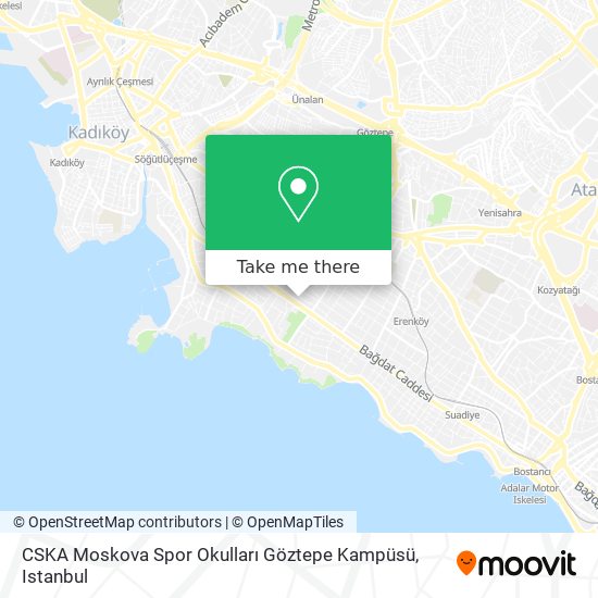 CSKA Moskova Spor Okulları Göztepe Kampüsü map