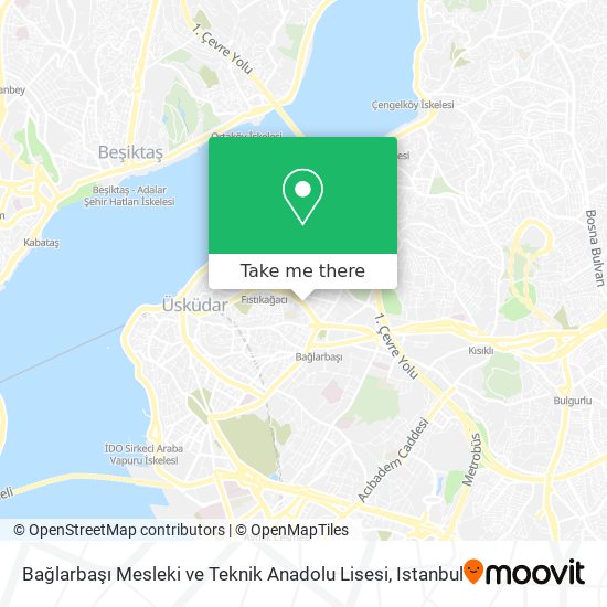 Bağlarbaşı Mesleki ve Teknik Anadolu Lisesi map