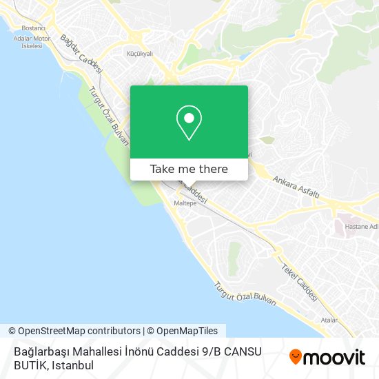 Bağlarbaşı Mahallesi İnönü Caddesi 9 / B CANSU BUTİK map