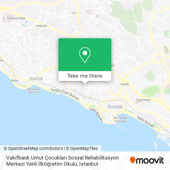 Vakıfbank Umut Çocukları Sosyal Rehabilitasyon Merkezi Yatılı İlköğretim Okulu map