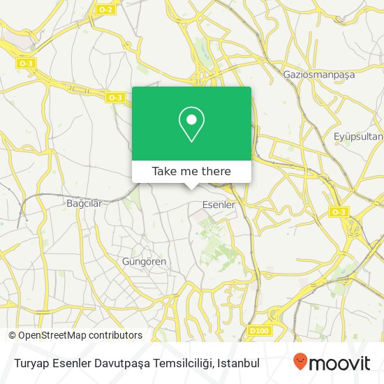 Turyap Esenler Davutpaşa Temsilciliği map