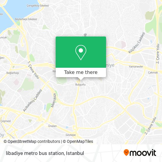 libadiye metro bus station map