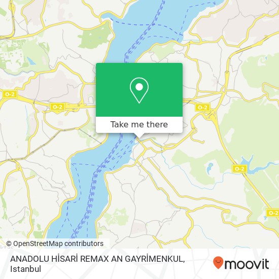 ANADOLU HİSARİ REMAX AN GAYRİMENKUL map