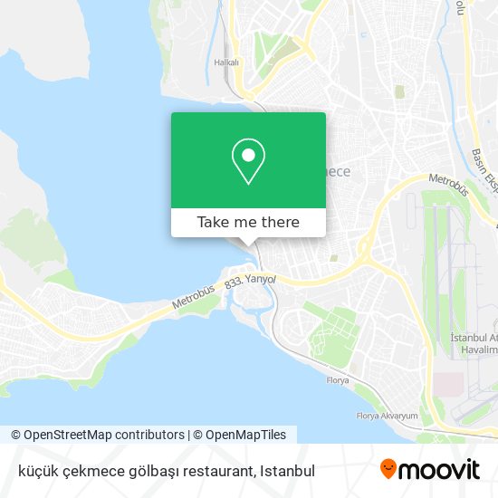 küçük çekmece gölbaşı restaurant map