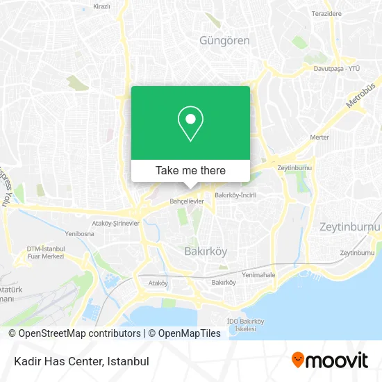 Kadir Has Center map