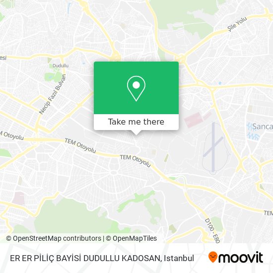 ER ER PİLİÇ BAYİSİ DUDULLU KADOSAN map