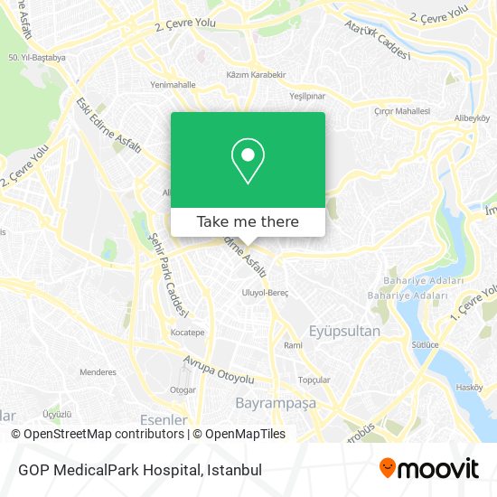 How To Get To Gop Medicalpark Hospital In Gaziosmanpasa By Bus Metro Or Cable Car